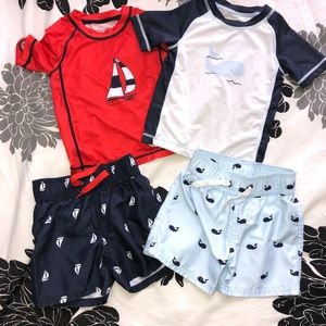 Matching Swim Outfit Lot (2 pair) 12-18 Months